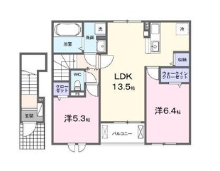 ピースフルIIの物件間取画像